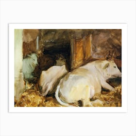 Three Oxen (ca. 1910), John Singer Sargent Art Print
