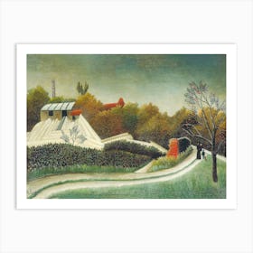Sawmill, Outskirts Of Paris, Henri Rousseau Art Print