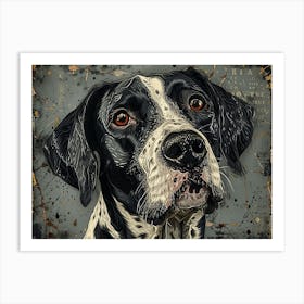 English Pointer Fine Art Portrait 2 Art Print