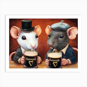 Guinness Rat Art Print