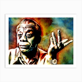 Painting Of James Baldwin Affiche