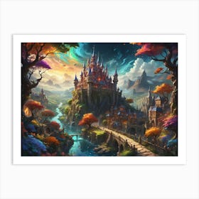 Fairytale Elemental Kingdom Art Print