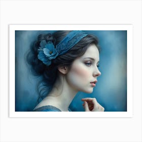 Beauty In Blue 03 Art Print