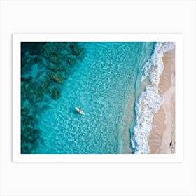 Aerial View Of A Beach 2 Art Print