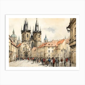 Prague Old Town Art Print
