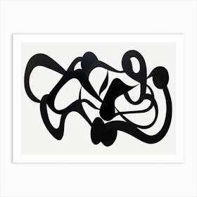 Abstract Calligraphy Art Print