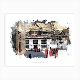 Tashilhunpo Monastery, Shigatse, Tibet Art Print