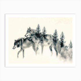 Wolf Zone - Wolf Trek Art Print