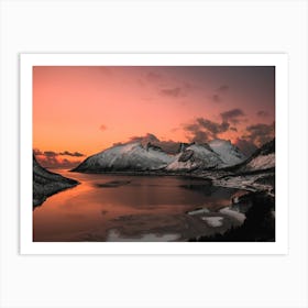 Scenic Of Lake Morning Art Print