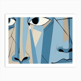 Face Of Man Art Print