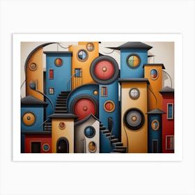 Colorful City Art Print