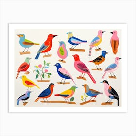 Colourful Bird Painting 2 Art Print