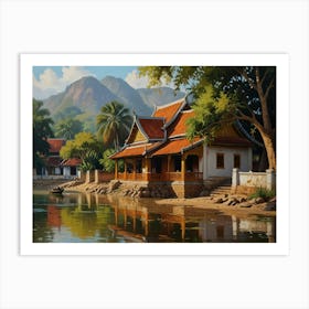  Luang Prabang City 2 Art Print