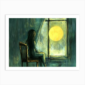 A Sad and Lonely Rainy Night - 2 Art Print