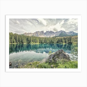 Turquoise Lake Art Print