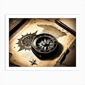 Compass 2 Art Print