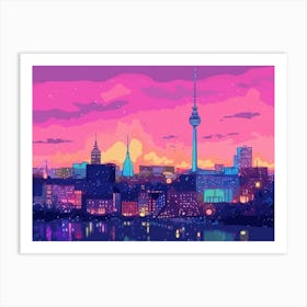 Hamburg Skyline Art Print