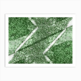 Abstraction Green Spots 1 Art Print