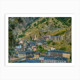 City In The Mountains 20170819 1581rt1pub Art Print