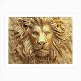 Lion Head 18 Art Print