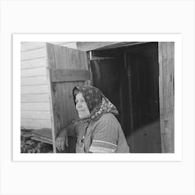 Wife Of Bohemian Farmer Near Black River Falls, Wisconsin By Russell Lee Art Print