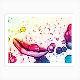 Watercolor Abstraction A Colored Pearl Art Print