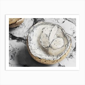 Marble Footage Art Print