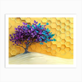 Tree With Bees Art Print