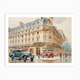 1940s City Painting Art Print