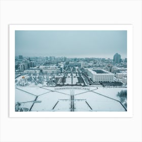 Winter Travel Poster Samara - Russian Winter Photo Poster Art Print