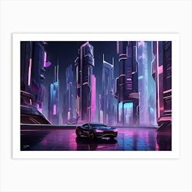 Futuristic City 5 Art Print