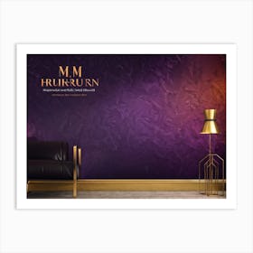 Autumn Themed Business Wallpaper Showcasing A Gradient Of Pink To Purple With A Splash Of Colorful (4) Art Print