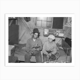 Newly Married Mexican Couple, Beet Workers Near Crookston, Minnesota By Russell Lee Art Print