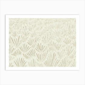 calming essentials meadow neutral white Art Print