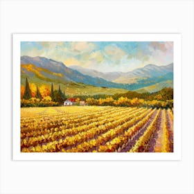 Vineyard Field Art Print