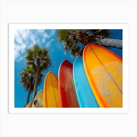 Colorful Surfboards Art Print