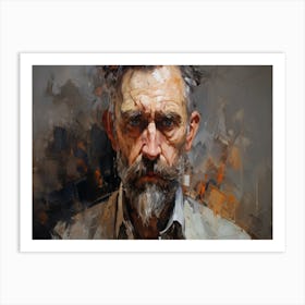 Portrait Of An Old Man 4 Art Print