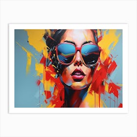 Woman In Sunglasses 14 Art Print