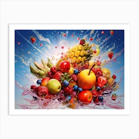 Fruit Splash 1 Art Print