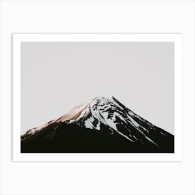 Snow Covered Peak Art Print