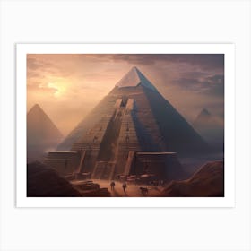 Pyramids Of Giza 1 Art Print