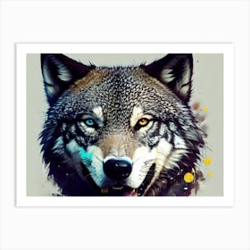 Wolf Painting 33 Art Print