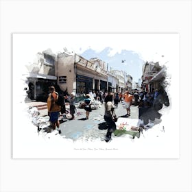 Feria De San Telmo, San Telmo, Buenos Aires Art Print