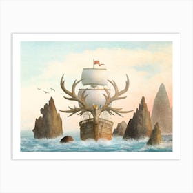 The Antlered Ship Art Print