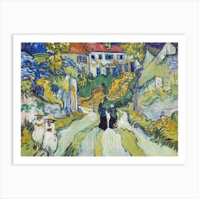 Stairway At Auvers (1890), Vincent Van Gogh Art Print