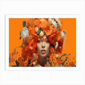 Orange Flowers Art Print