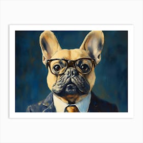 This Frenchie Is All Business 6 Art Print