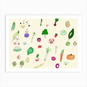 Plant Based Feast Art Print