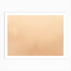 Abstract Beige Watercolor Wash 1 Art Print