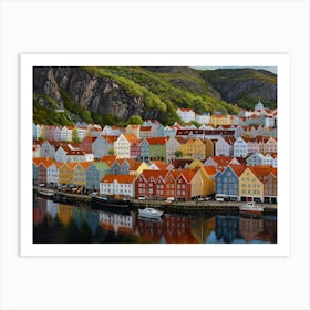 Bergen City 1  Art Print